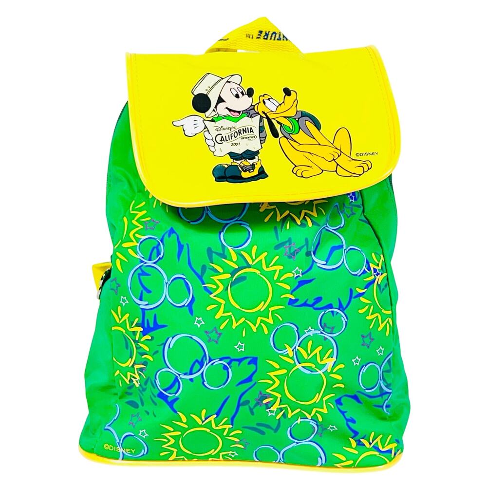 Vintage Disney Kids Small Backpack Disneyland California Adventure 2001 Nylon